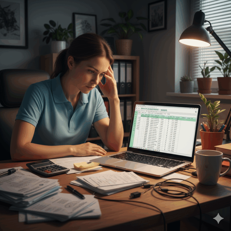 Exemple de modèle devis paysagiste sur un ordinateur.