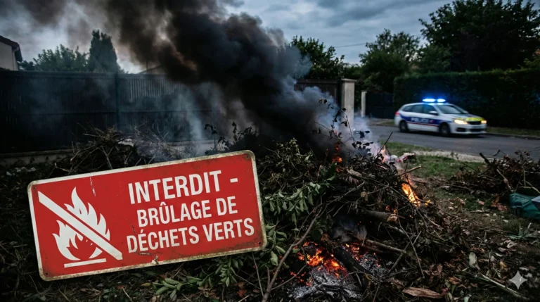 Interdiction brûler déchets verts : L’amende de 450€ et les solutions en 2026