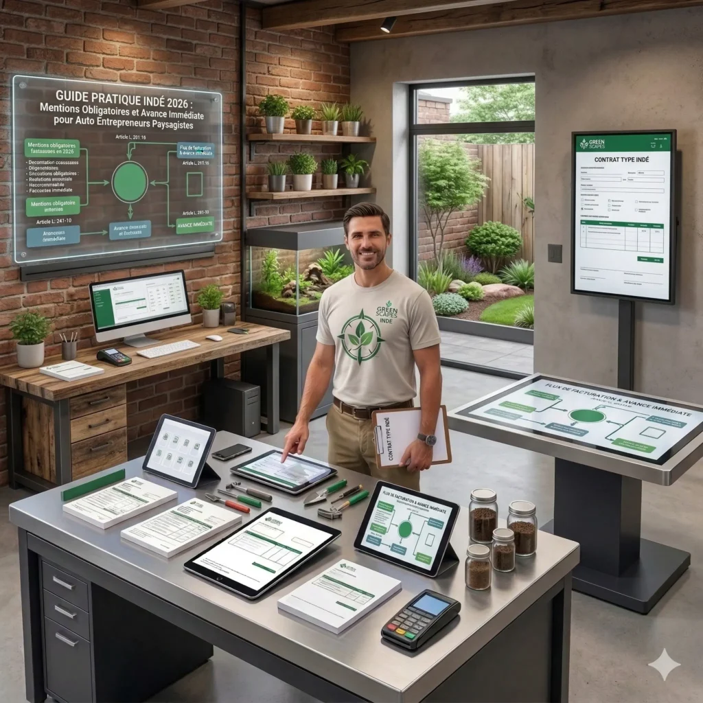 auto entrepreneur paysagiste statut juridique SAP crédit impôt 2026