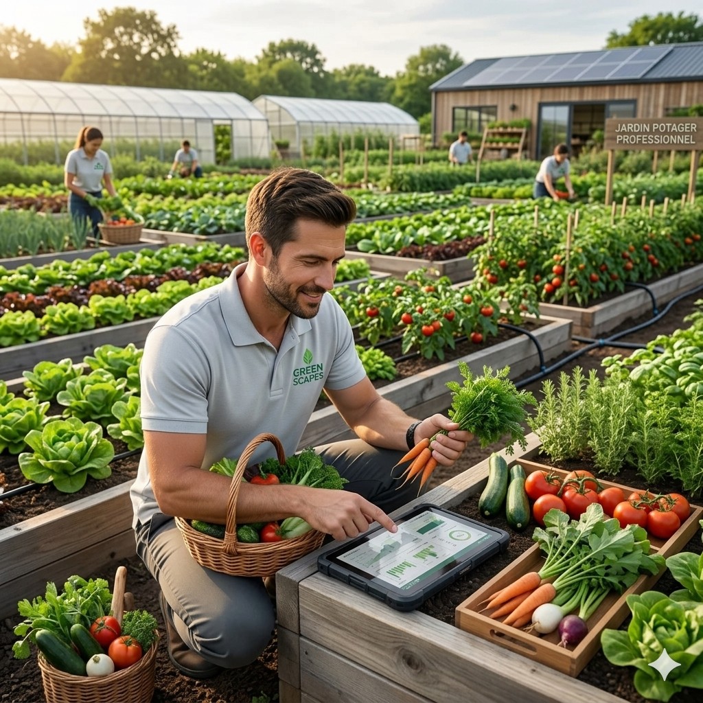 Jardin potager professionnel : une niche rentable en 2026