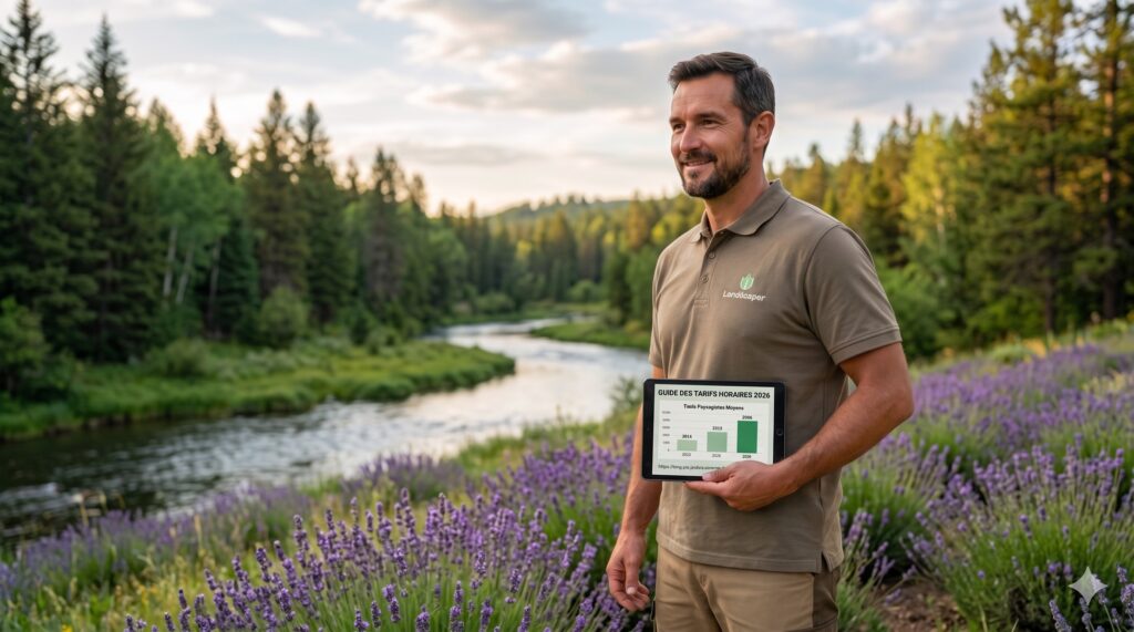 Tarif horaire paysagiste professionnel en France - grille de prix 2026