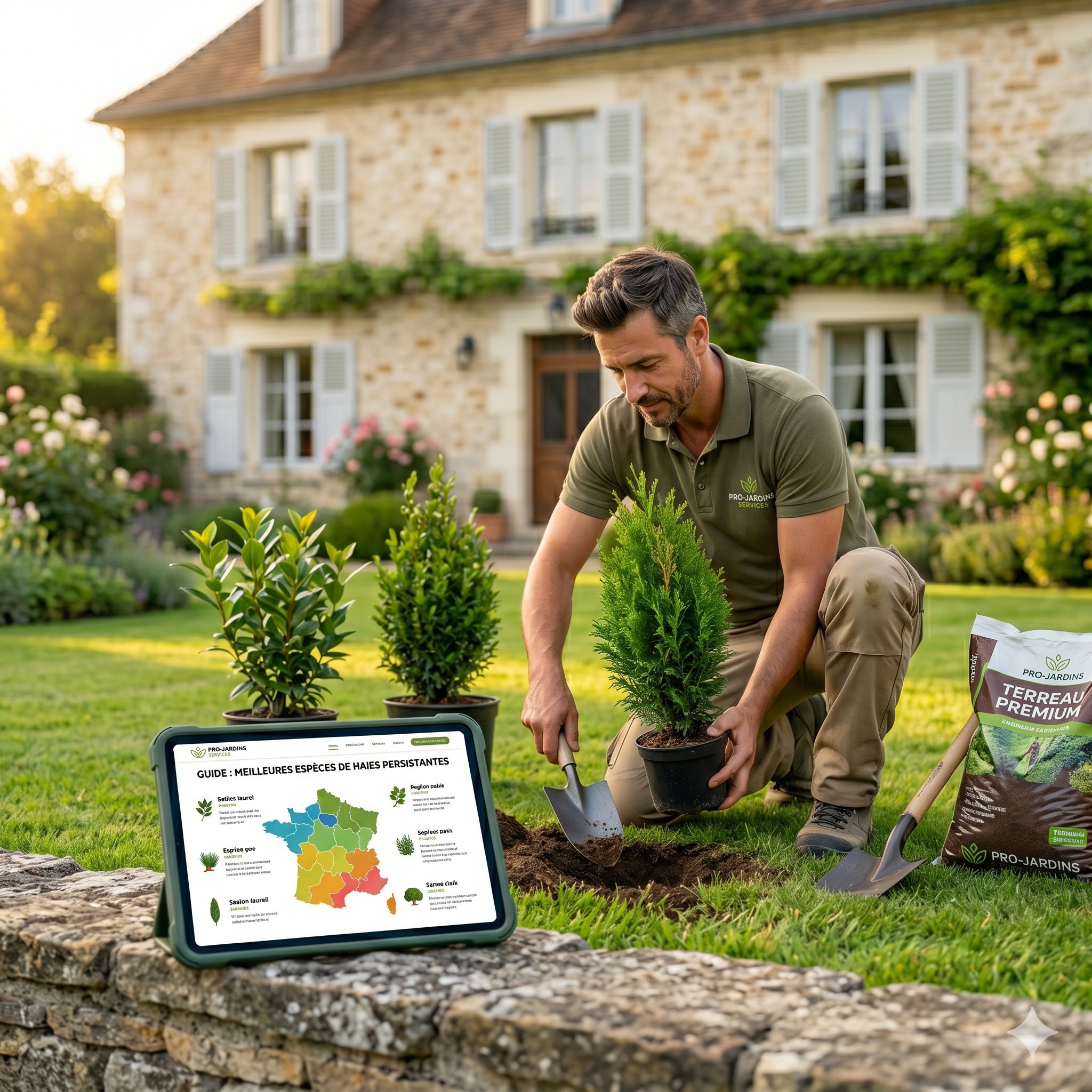 plantation haie persistante