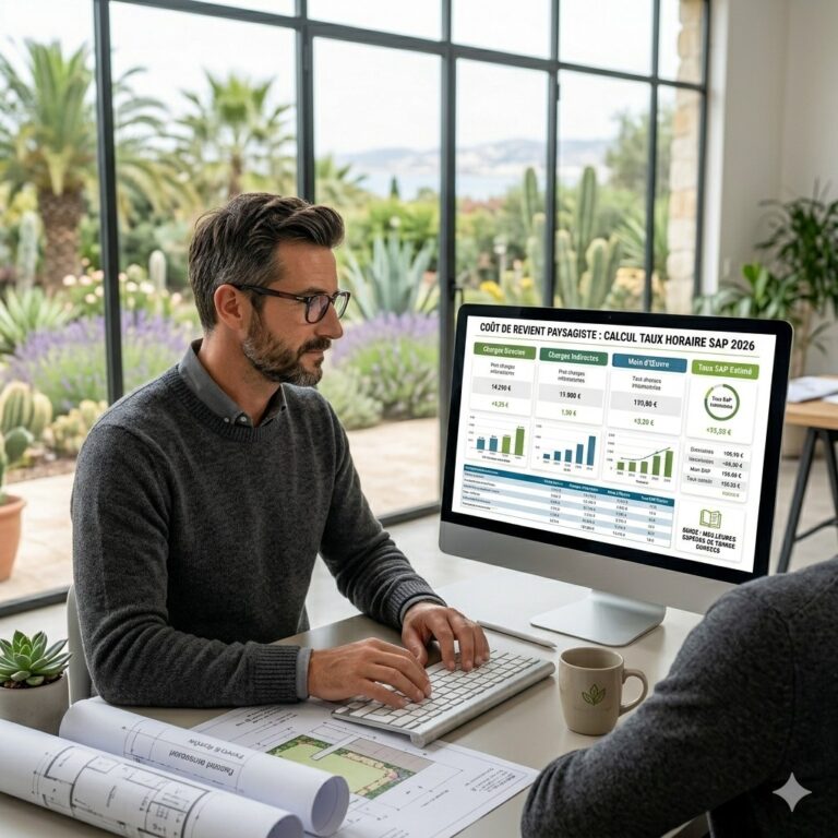 taux horaire paysagiste SAP