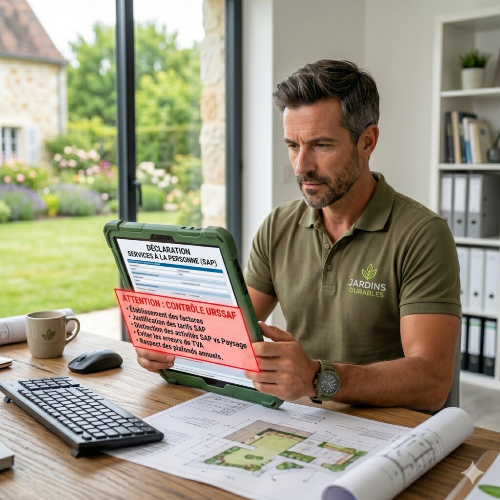 Déclaration SAP paysagiste