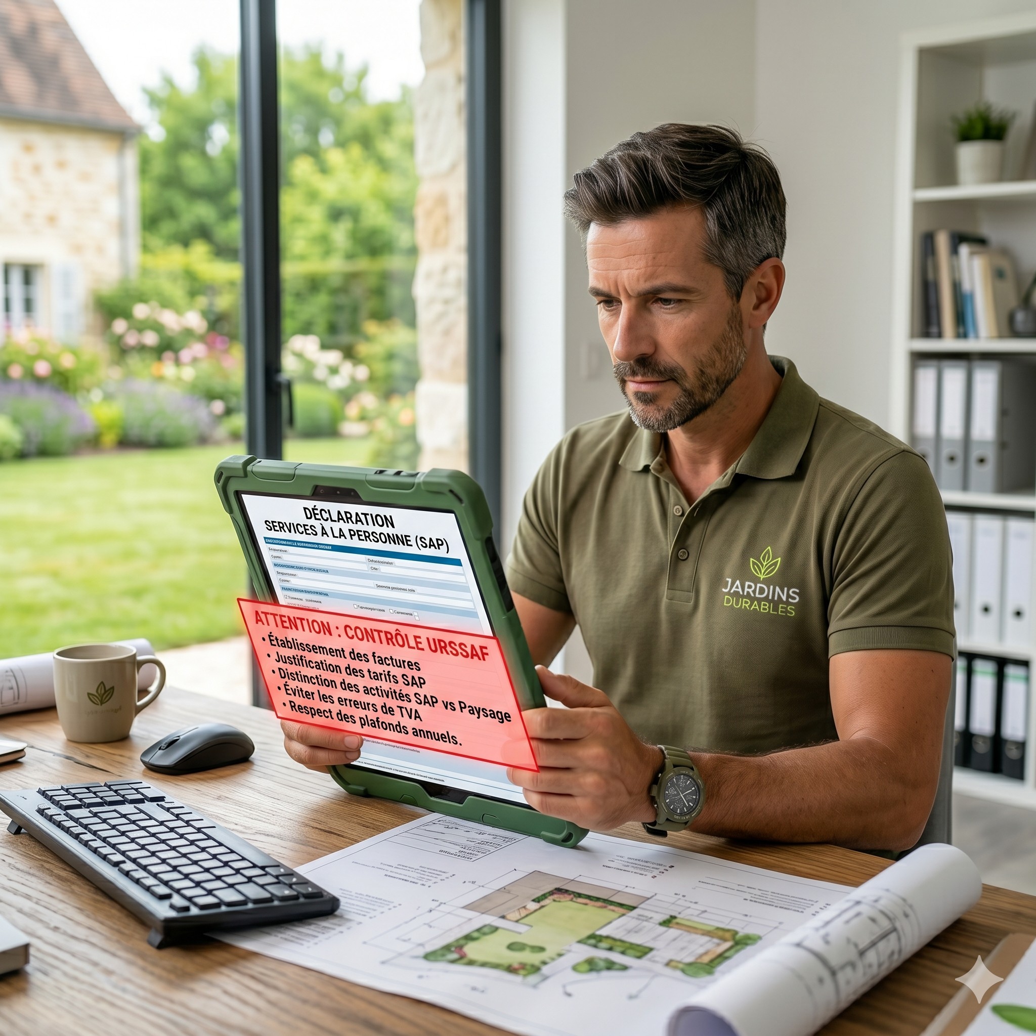 Déclaration SAP paysagiste
